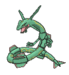 Animated sprite of Rayquaza