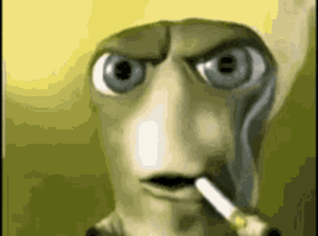 Local caterpillar GIF rendered through raw HTML